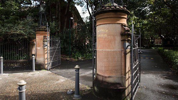 St Paul's College at Sydney University. 