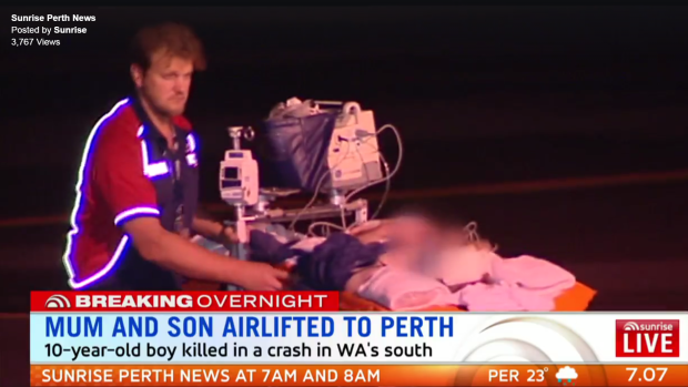 A learner driver has crashed a car in WA's Great Southern region, killing a 10-year-old and injuring a woman and two children. Reports say the boy was his brother and those injured are his mother and youngest siblings. 