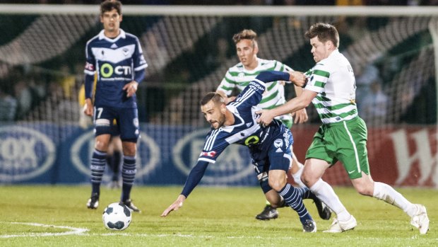 Tuggeranong United's clash against Melbourne Victory created Canberra soccer history.