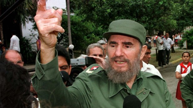 Fidel Castro in Havana, Cuba in 1997.