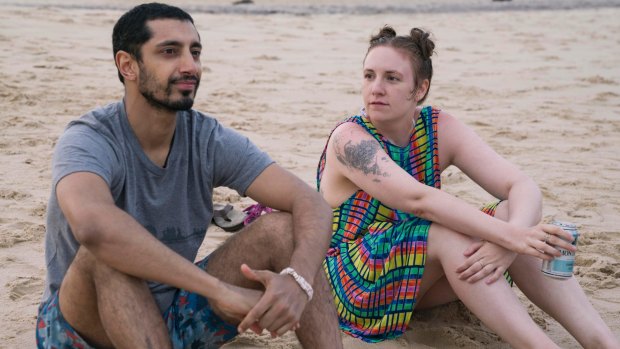 Dunham with (brief) on-screen love interest, Paul-Louis (played by Riz Ahmed).