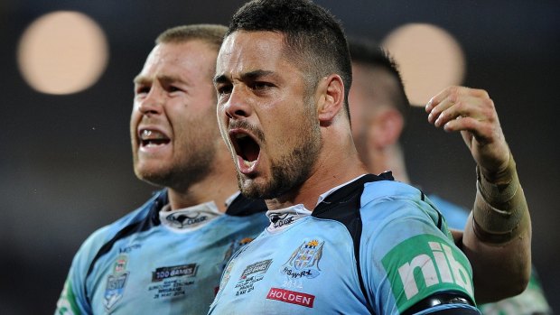 Wanted man: Jarryd Hayne during this year's State of Origin series.