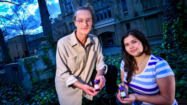 Nick Kent, of Students for Sensible Drug Policy, and student councillor Gulsara Kaplun. 