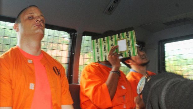 Australian accountant Isaac Emmanuel Roberts (left) was arrested in Bali for allegedly importing drugs.