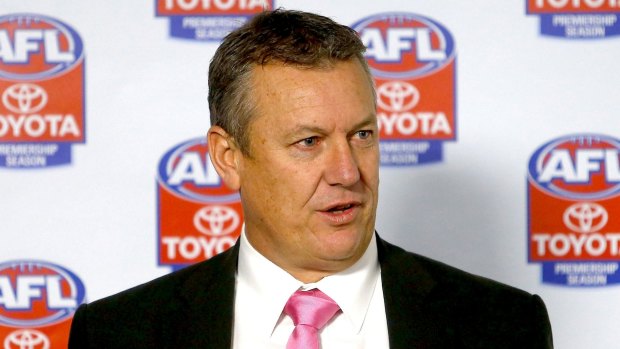 New policy: AFL football operations manager Mark Evans.