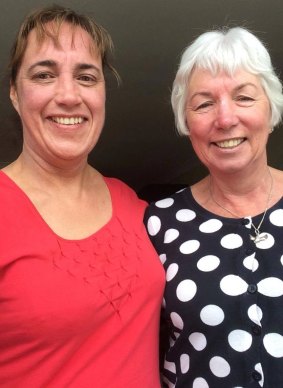 Canberra woman Leesa Hicks (left) and her sister Leonie were in Wellington when a 7.8 magnitude quake hit New Zealand's South Island.