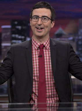 John Oliver says he did not ask Donald Trump on his "boring" show.