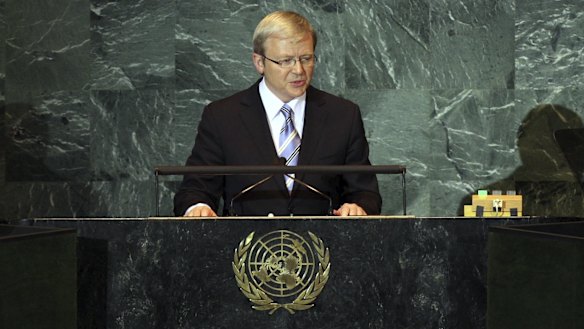 Kevin Rudd warns the United Nations is too often taken for granted.