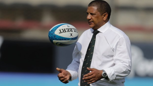 Kind words: Springboks coach Allister Coetzee expressed his admiration for Wallabies No.12 Kurtley Beale and the "unbelievable form" of fullback Israel Folau.