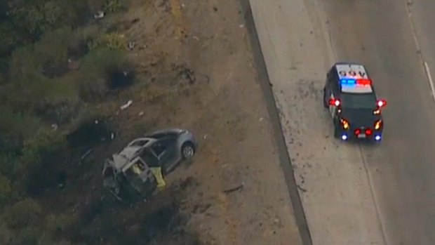 A fiery minivan wreck killed two mothers and their four children on a highway in northern Los Angeles County.