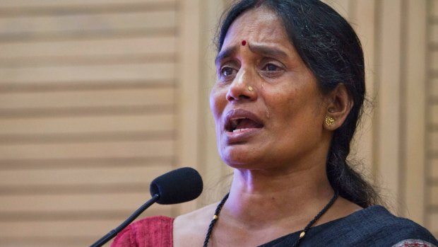 Asha Devi, mother of the victim of the fatal 2012 gang rape that shook India. 