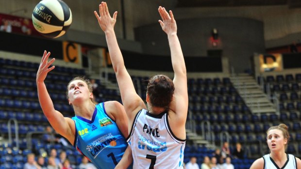 Canberra Capitals forward Stephanie Talbot scored 20 points in the loss to the Dandenong Rangers