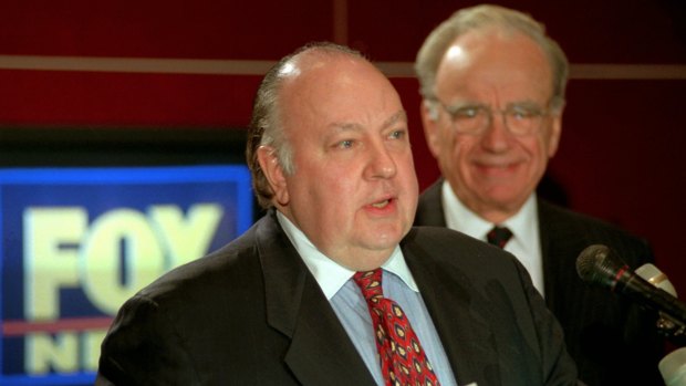 Roger Ailes, pictured left, with Rupert Murdoch.