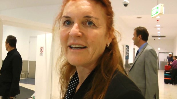 Sarah Ferguson has arrived back in Sydney for the first time in 13 years.