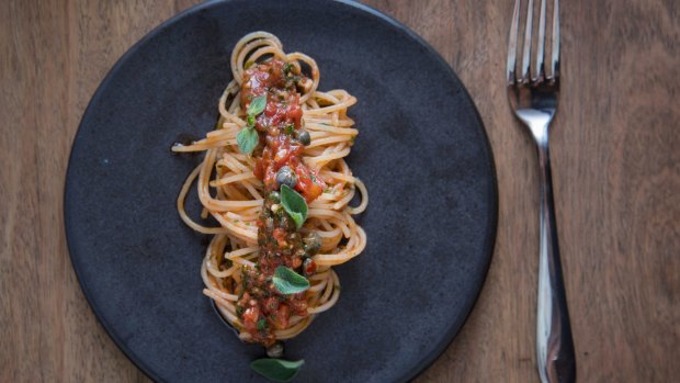 Go-to dish: Midnight spaghetti.