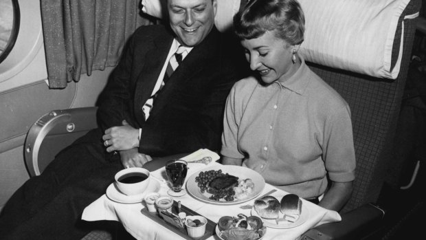 It was in the '40s when everything fell apart for airline meals.