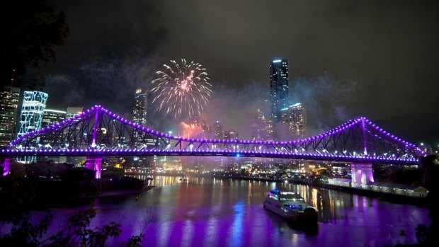 There will be fireworks displays at 8.30pm and midnight as Brisbane sees in 2016.