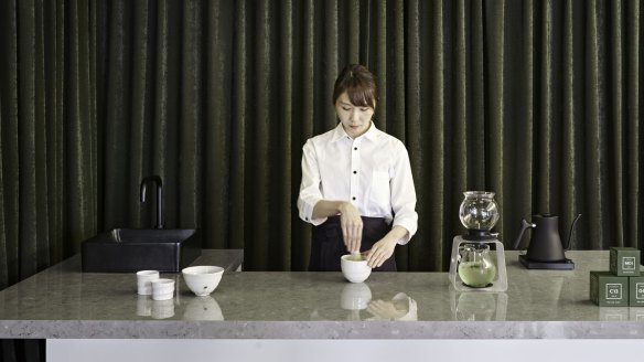 In-house tea ceremony expert Rie Ohnuki.