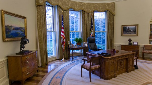 The Oval Office at the White House. 