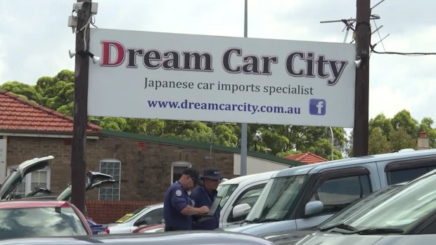 Dream Car City, on Parramatta Road in Haberfield had its licence to operate suspended following raids.