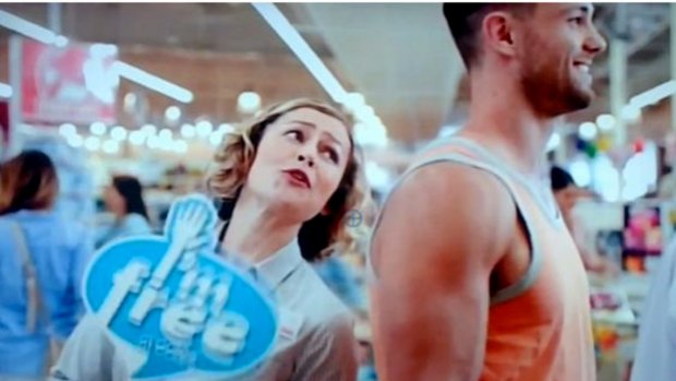 Coles' television commercial "I'm free" at least prioritised customer service. 