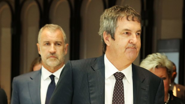 Former Crown Resorts CEO Rowen Craigie (front) won't be walking away from the company empty handed. 
