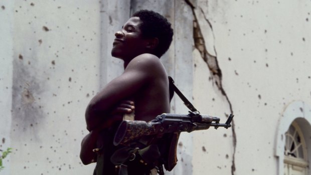 UNITA rebel soldier, Angola.