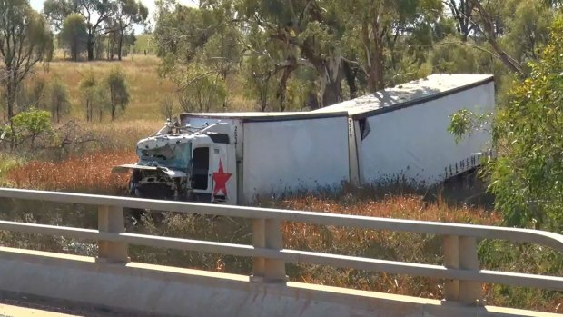The truck driver, who was also from Queensland, suffered serious back injuries.