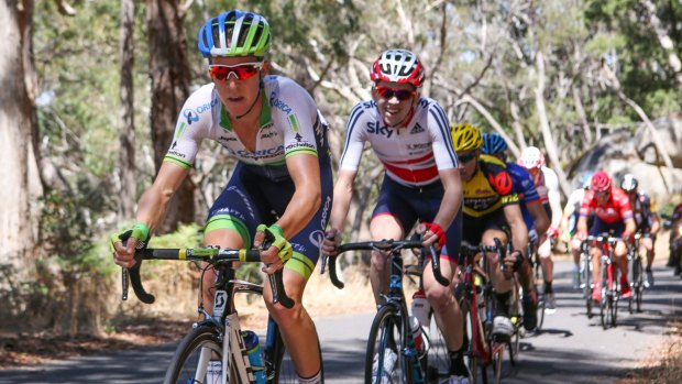 Cameron Meyer (front) has quit new team Dimension Data for unnamed personal reasons. 