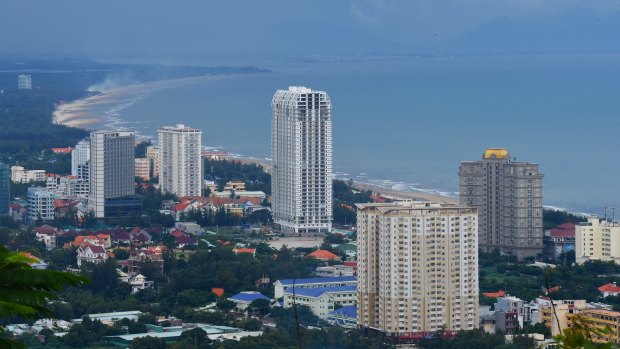 General view today overlooking what was known as the Back Beach in Vung Tau.
