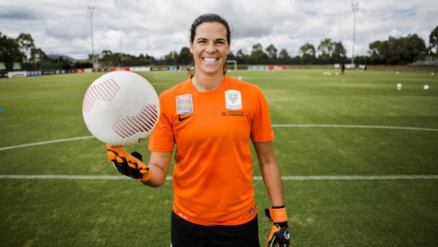 Helping hand: Canberra United goalkeeper Lydia Williams is one of the Matildas who will receive funding for the Rio Olympics campaign.