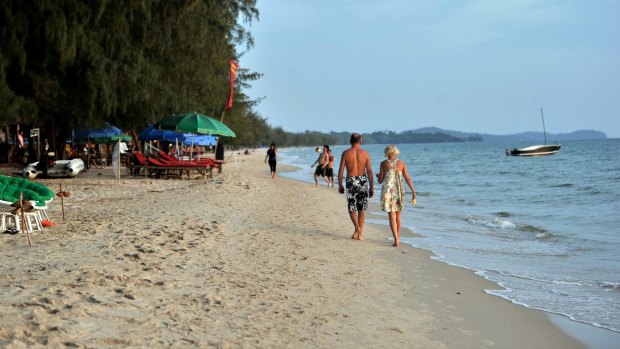 Otres Beach, south of Sihanoukville, Cambodia.