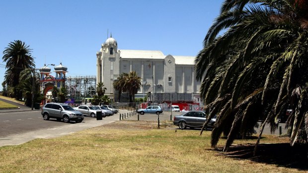 The St Kilda Triangle site, next to the Palais Theatre and Luna Park. 