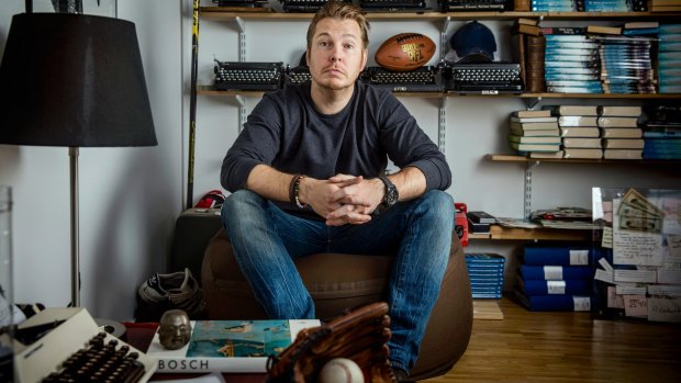 Fredrik Backman, whose novel A Man Called Ove has sold more than 2.8 million copies, at his office in Stockholm.