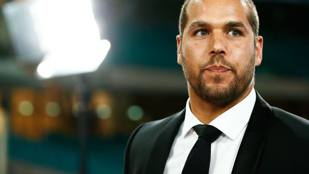 In the spotlight: Lance Franklin at the Swans' Brownlow Medal function.