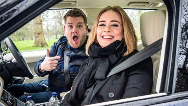 James Corden's singalong with  Adele on Carpool Karaoke is the most-watched late-night YouTube clip.
