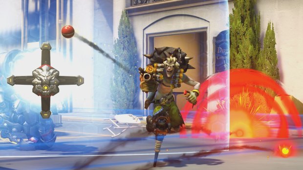 Junkrat, one of two weird Australian characters, is a defensive hero. But that doesn't mean he won't blow a whole lot of people up.