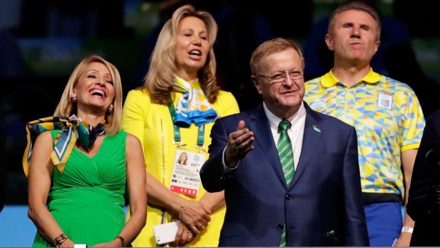 Australian Olympic Committee president John Coates during the Rio Olympics opening ceremony.