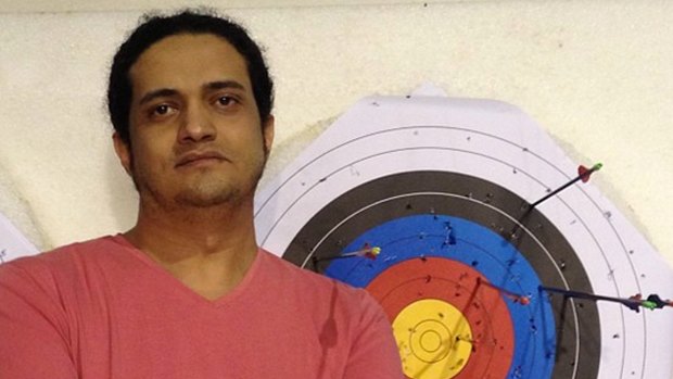 Palestinian poet Ashraf Fayadh, whose death sentence has been commuted.