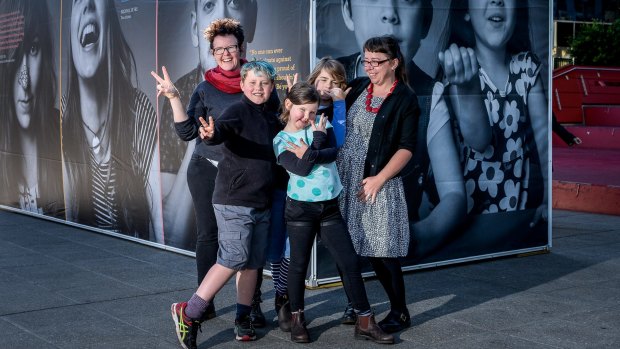 The Marlow family of Callum, Felicity, Rafi, Sarah and Maude, photographed at the Gayby Exhibition last year.