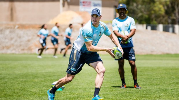  Brumbies player Tom Cusack at training on Tuesday. 