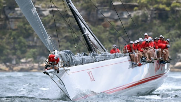 Wild Oats XI in the 2016 Big Boat Challenge, the traditional pre-Sydney To Hobart race.
