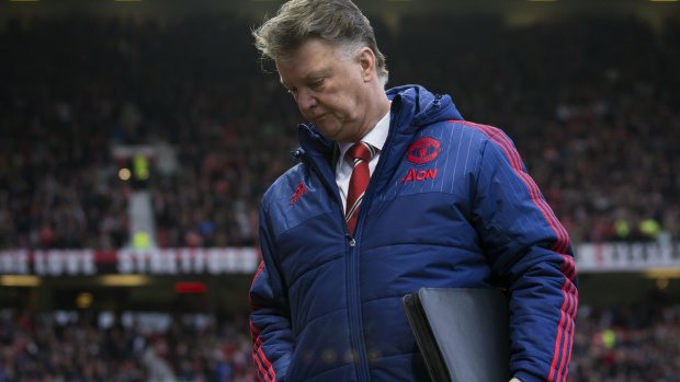Feeling the strain: United's home defeat to Southampton turned up the heat on manager Louis van Gaal.