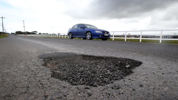 Potholes are causing wear and tear to vehicles and increasing costs to the community.