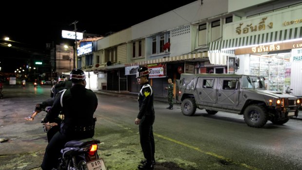 A series of coordinated blasts across Southern Thailand killed at least four people and injured dozens.