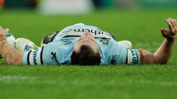 Exhausted: Paul Gallen feels the strain.