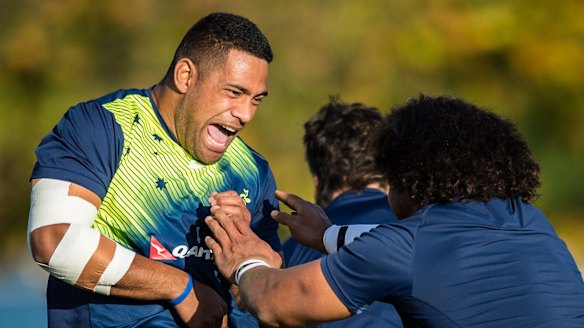 Scott Sio returns to the Wallabies' starting side after recovering from an elbow injury.