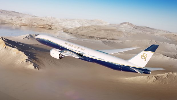 Boeing Business Jets BBJ 777X plane – the world's longest range private jet.
