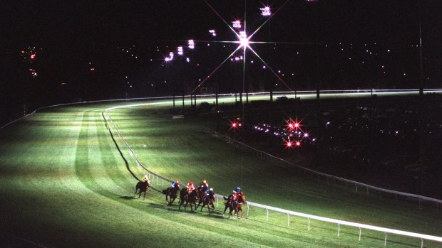 The Australia Stakes at the Valley's first night racing, 1998.