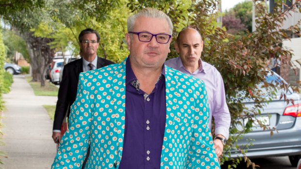 Geelong mayor Darryn Lyons outside his home in Geelong on Tuesday. 